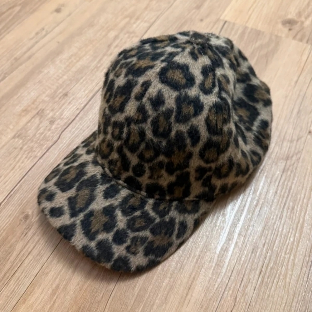 Kids Leopard Print Baseball Cap - Brown